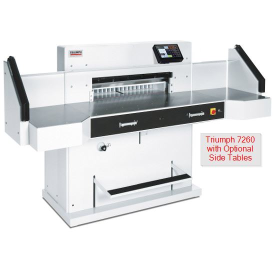 Triumph 7260 Automatic-Programmable 28" Paper Cutter with Safety Light Beams and Optional Side Tables
