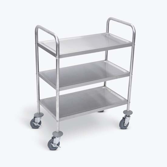 Luxor L100S3 Stainless Steel Cart 3 Shelves Luxor L100S3 Stainless Steel Cart 3 Shelves