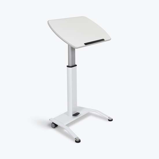 Luxor LX-PNADJ-WH - LX-PNADJ-WH - Pnematic Height Adjustable Lectern Luxor LX-PNADJ-WH - LX-PNADJ-WH - Pnematic Height Adjustable Lectern