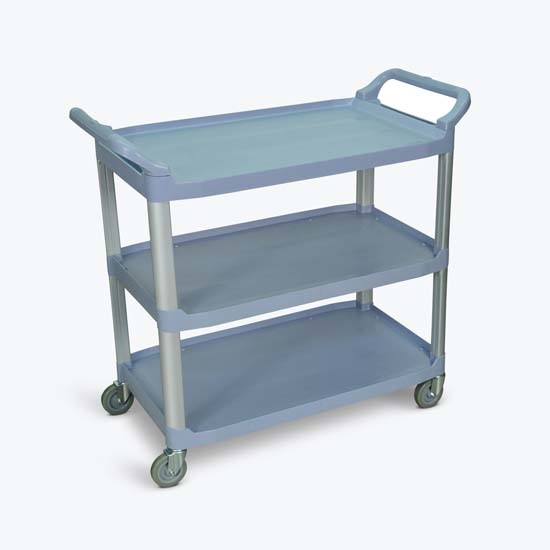 Luxor SC13-G Large 3 Shelf Gray Serving Cart Luxor SC13-G Large 3 Shelf Gray Serving Cart