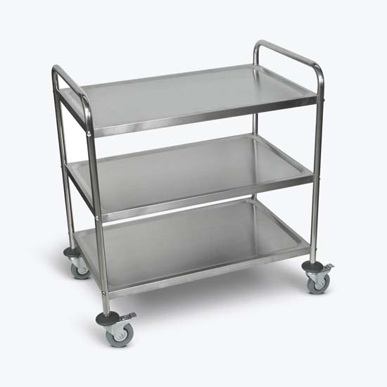 Luxor ST-3 Stainless Steel 3 Shelf Cart Luxor ST-3 Stainless Steel 3 Shelf Cart