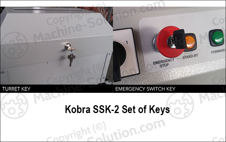 Kobra SSK-2 One set of keys (one emergency key and one turret key) Kobra SSK-2 One set of keys (one emergency key and one turret key)