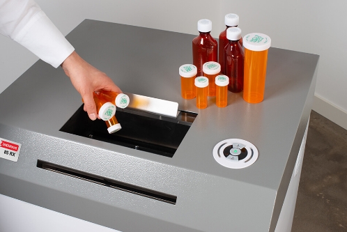 Intimus 85RX Pharmacy Prescription Bottles, Paper, Adhesive Labels, X-Rays, CD/DVD, Passport Shredder  - 85RX