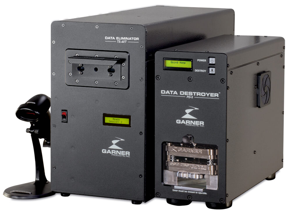 Garner DD-4XT5SSD Degausser Hard Drive Destroyer Package includes TS-4XT, PD-5, SSD-1, SCAN-1X Voucher