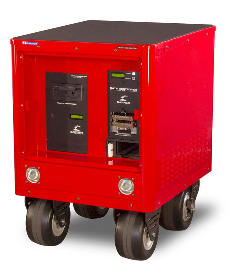 Garner EDC-1XT5SSD Enclosed Destruction Cart Package with TS-1XT, PD-5, SSD-1, CART-EDC, SSD-CADDY, SCAN-1 Voucher 
