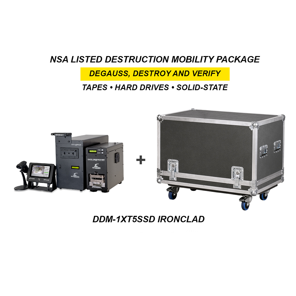 Garner DDM-1XT5SSD IRONCLAD Degauss Destroy Mobility Package With TS-1XT IRONCLAD / PD-5 / SSD-1 / CASE-DDM15SSDIC