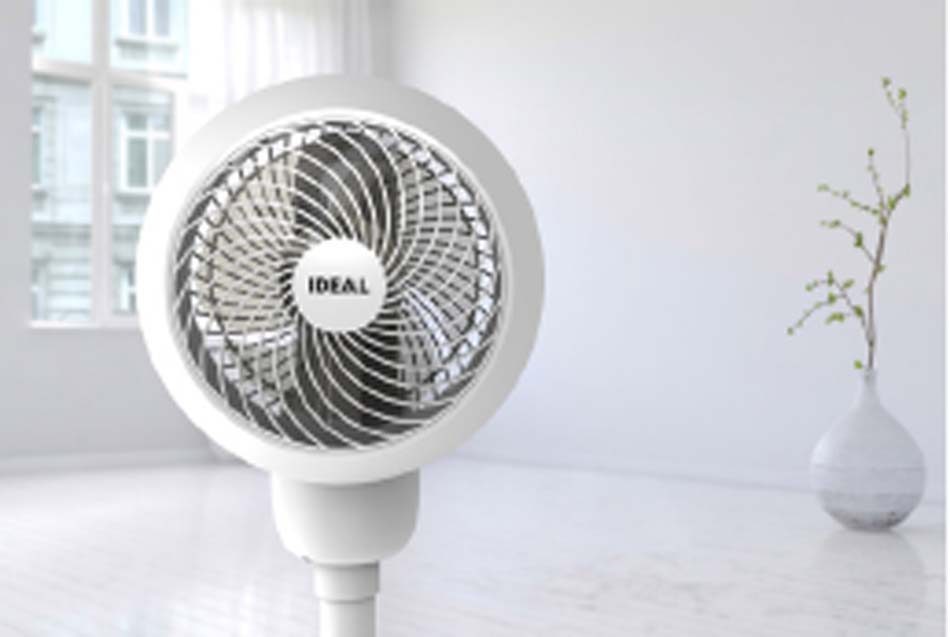 MBM Fan 1 Adjustable Office Fan, Four Fan Levels, Two Mounting Heights - FAN1